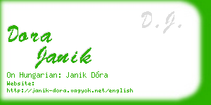 dora janik business card