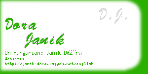 dora janik business card